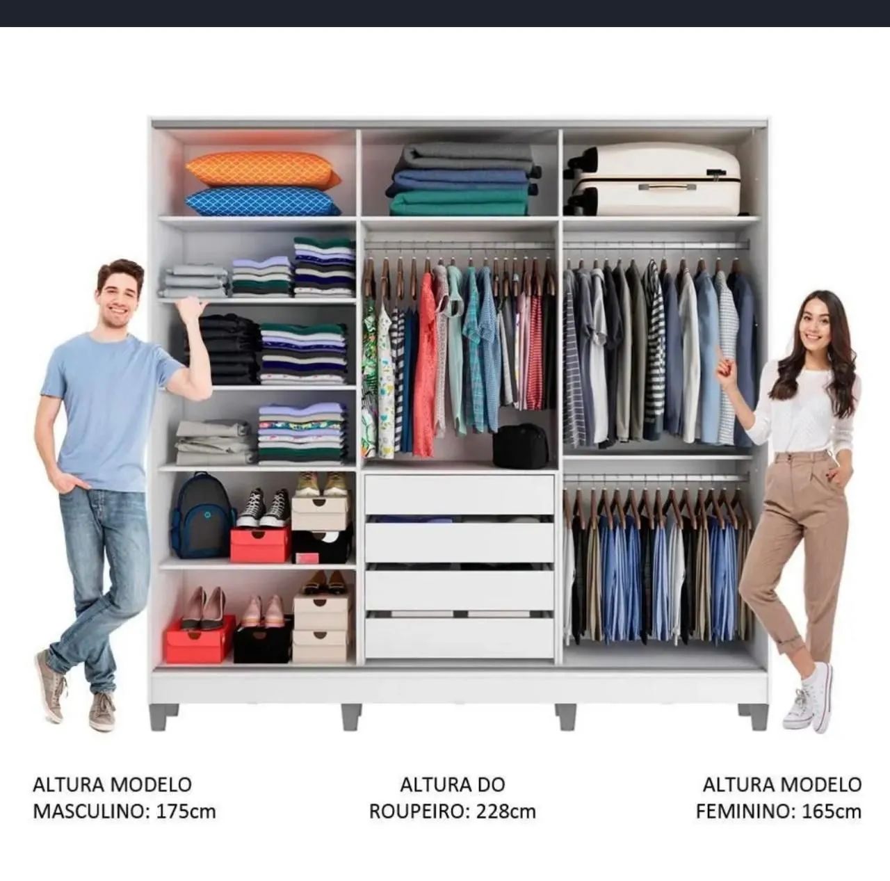 Guarda Roupa 100% MDF - Foto 3