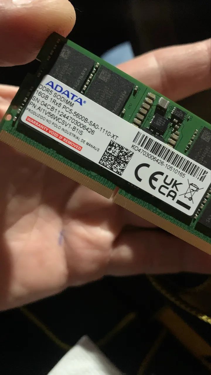 Memória DDR5 16 gigas 