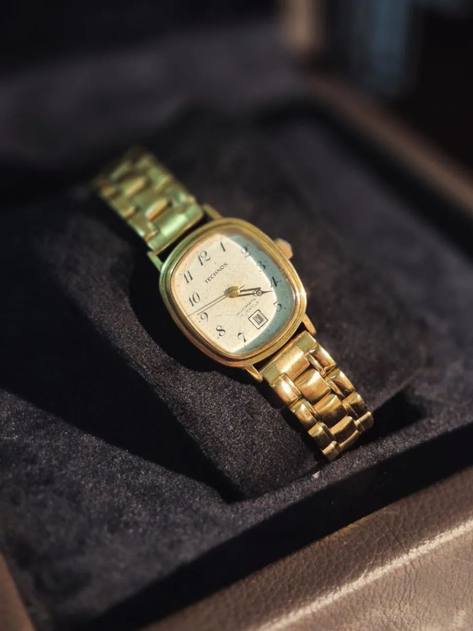 TECHNOS | SWISS MADE | AUTOMATIC DATE | FULL GOLD PLATED - Foto 3