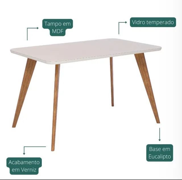Mesa de Jantar Montella 130 - Foto 2