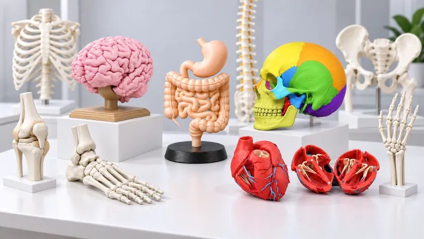 Kit Modelos Anatômicos Didáticos para Ensino de Anatomia