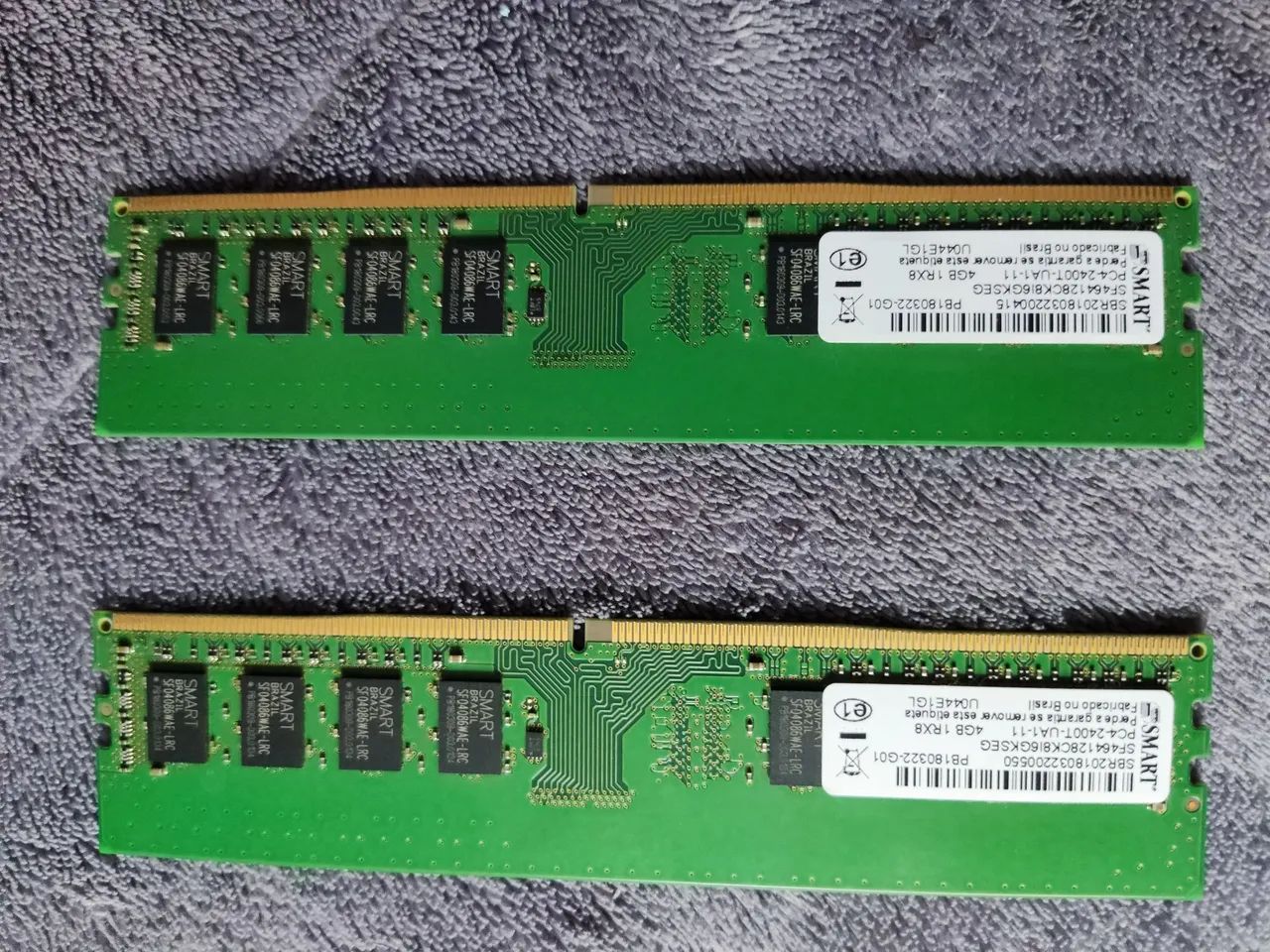 Memória ram DDR 4 2x4 8Gb