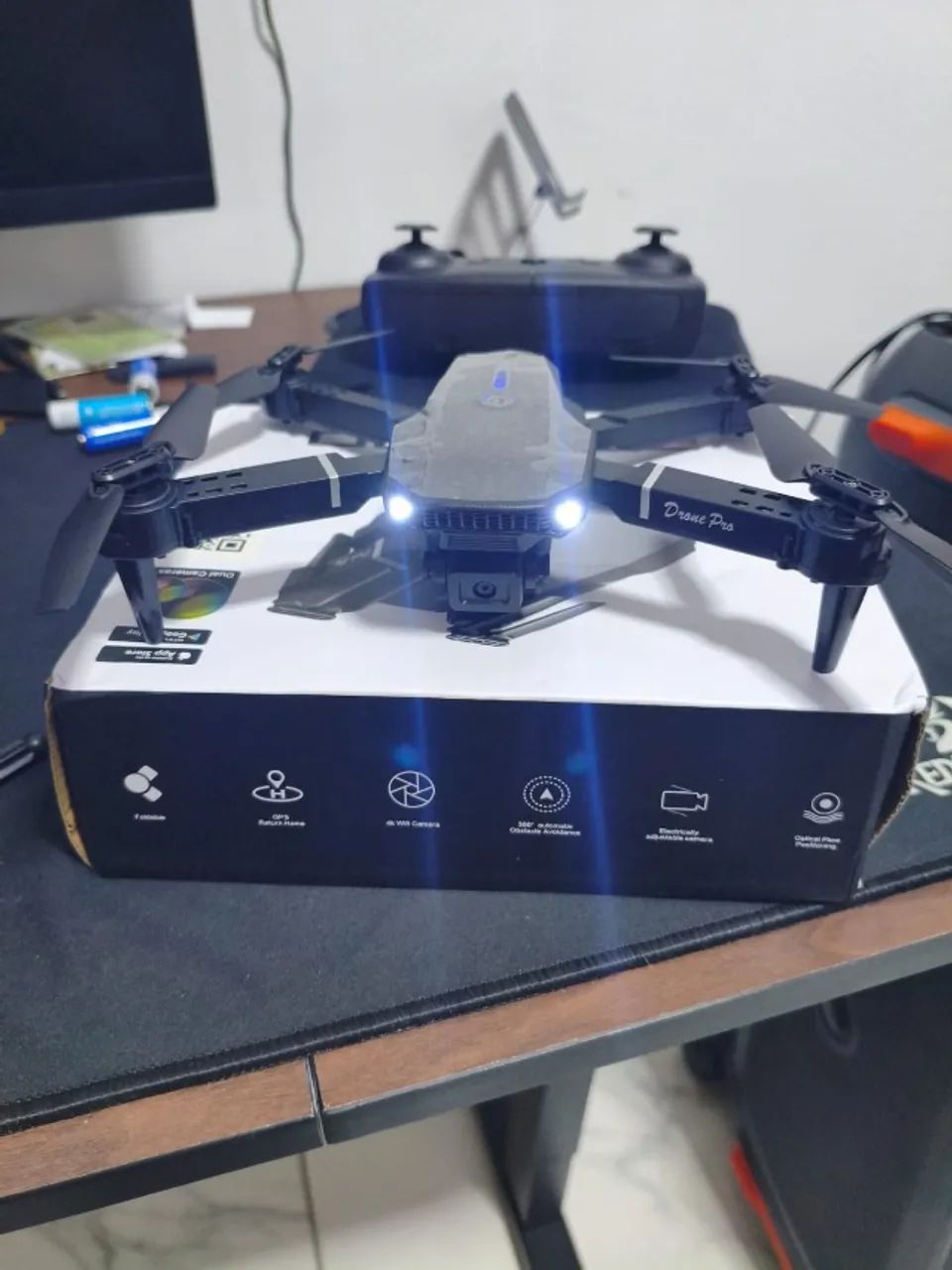 Drone E88 Pro com Câmera Wi-Fi FPV - Novo, Lacrado no Plástico - Foto 2