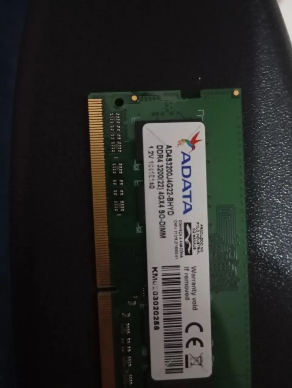 Memória RAM DDR4 4GB Notebook 