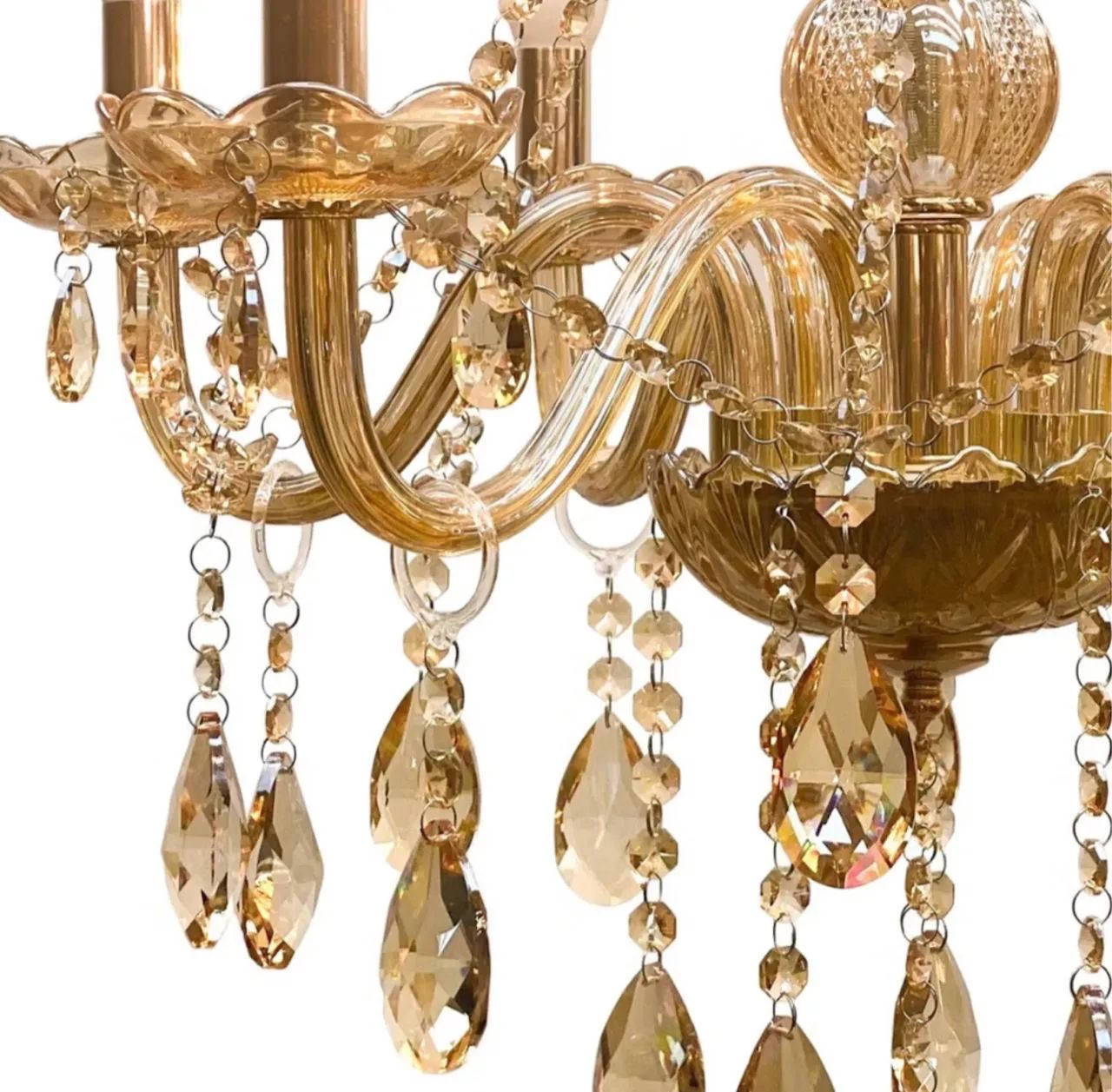 Lustre de cristais âmbar - Foto 4