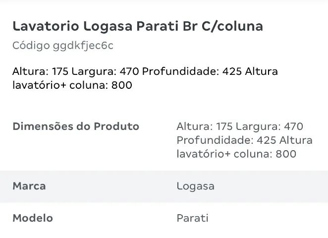 Pia completa em louça  - Foto 4