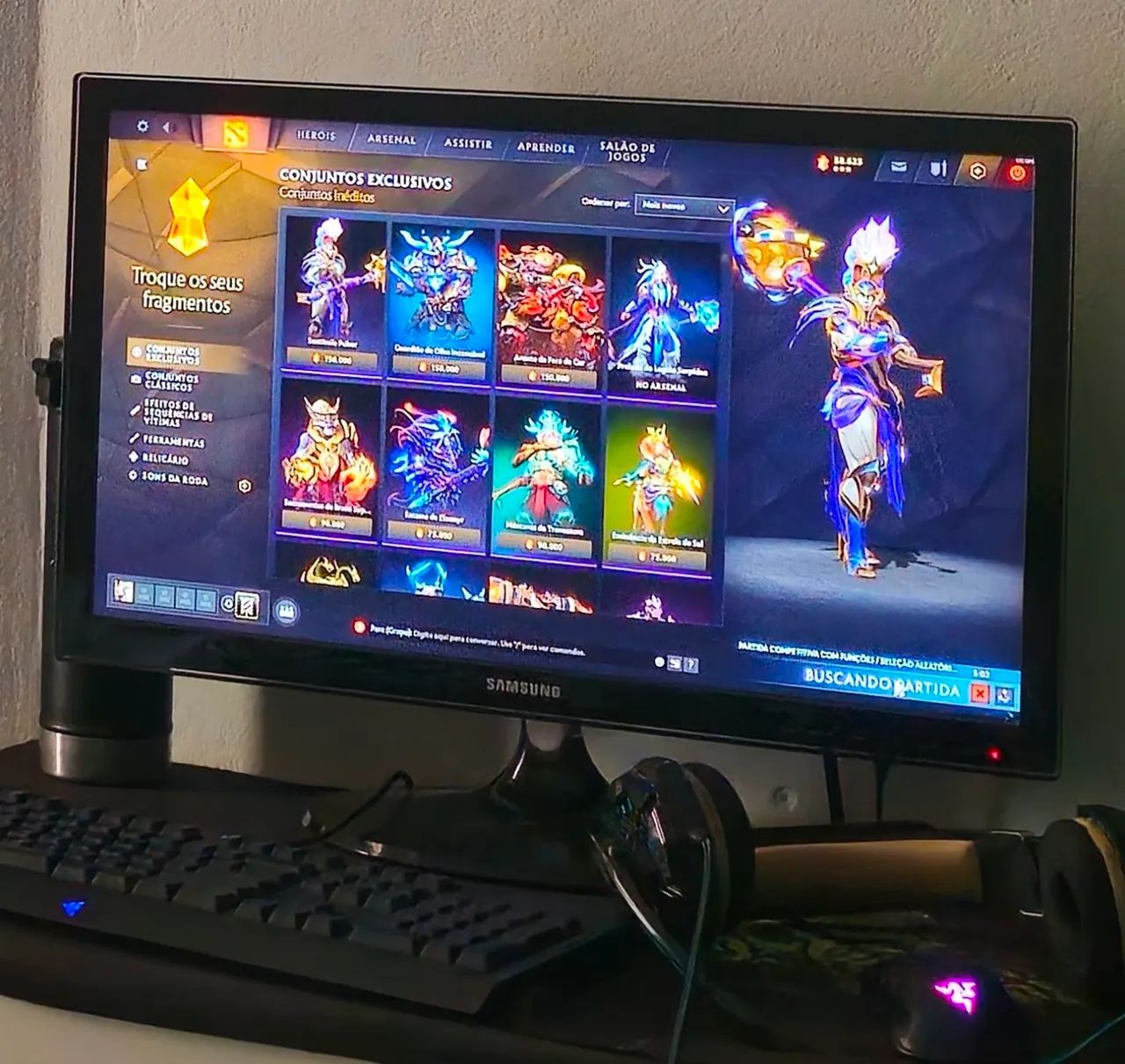 Monitor Samsung 23" full HD, 60hz com som integrado - USADO SEM DEFEITOS 
