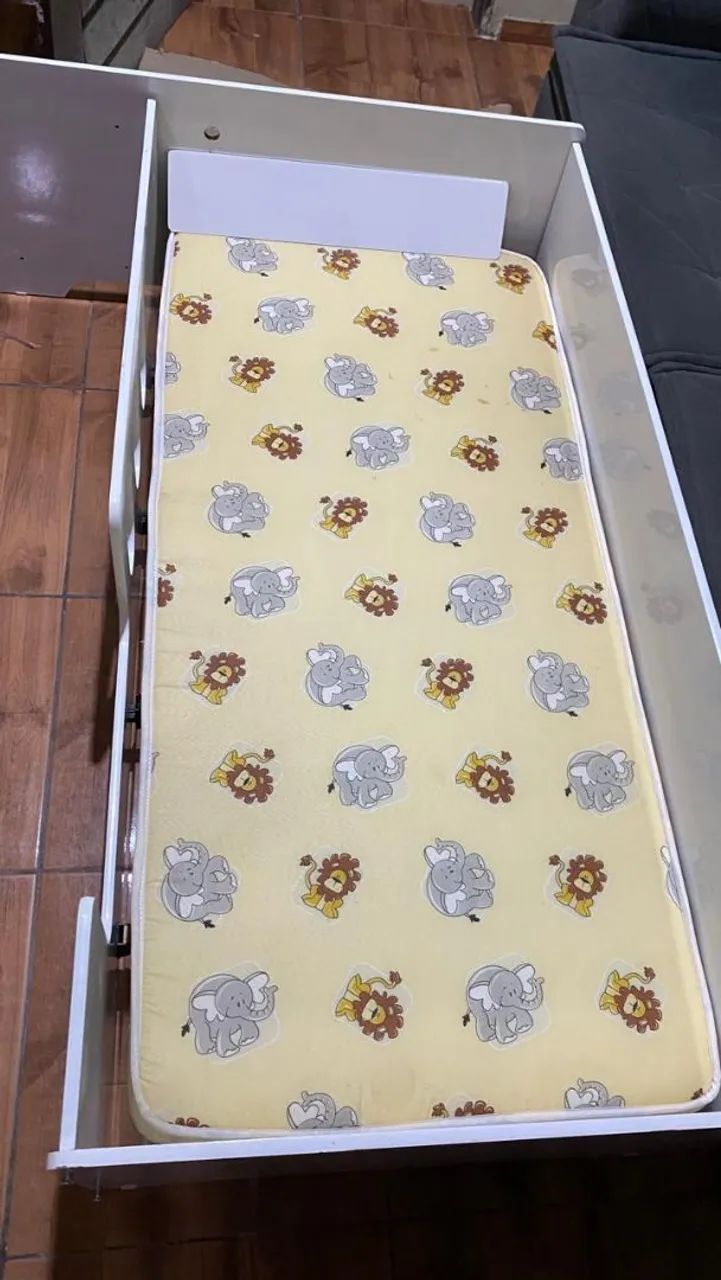 Cama infantil com colchão, usada poucas vezes. - Foto 3