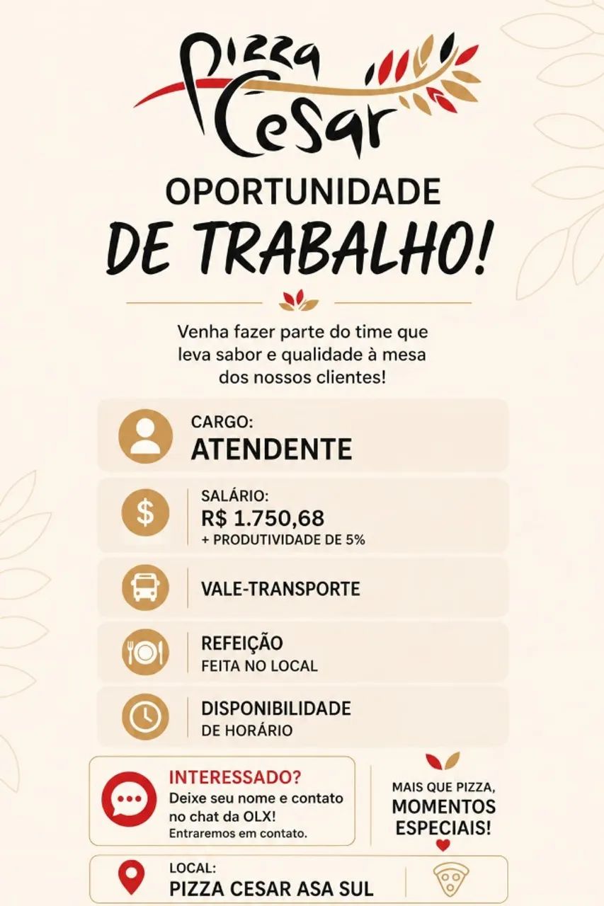 Atendente Pizzaria 1