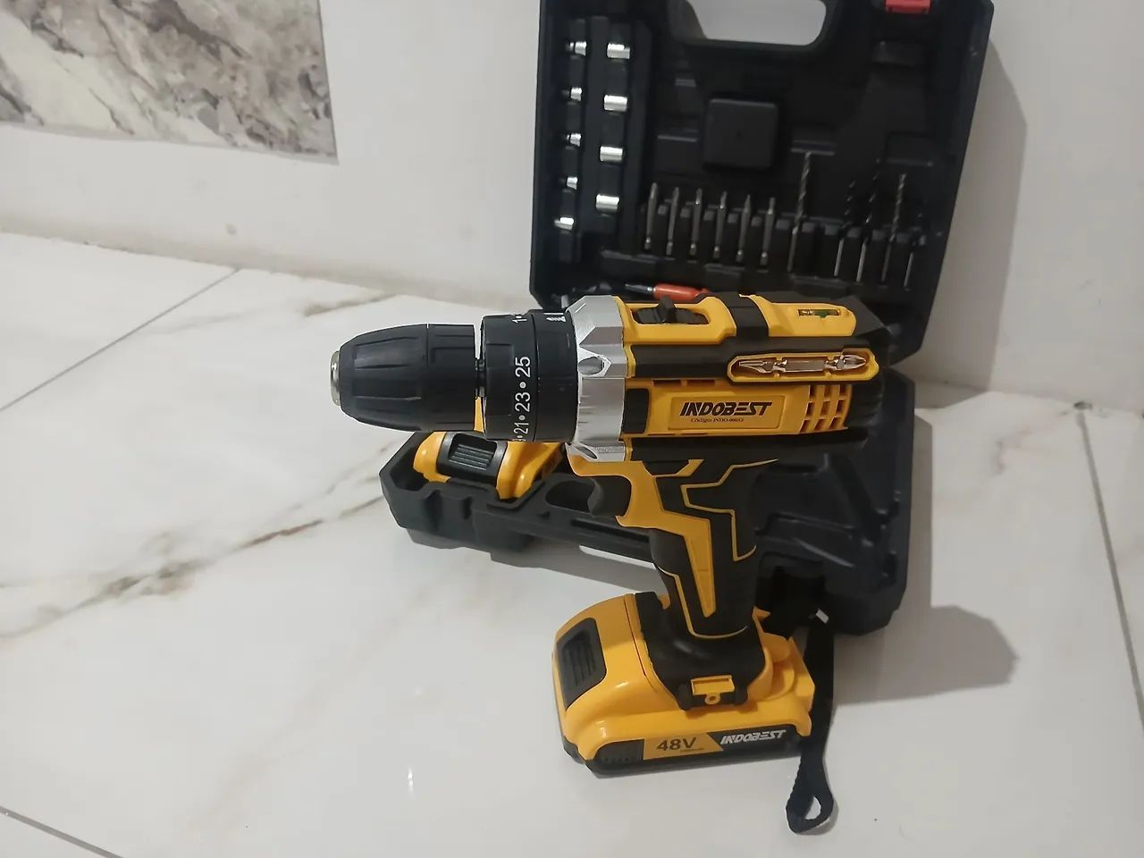Kit Parafusadeira Indobest Com Acessórios e Maleta  - Foto 5