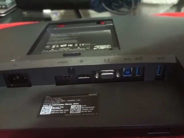 Monitor Dell Full HD P2222H  TELA COM DEFEITO   21,5 polegadas na cor preta. - Foto 2