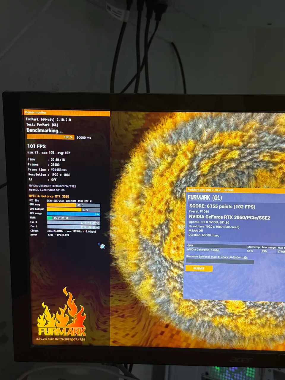 RTX 3060 12GB INNO3D TWIN X2 NOVA + CAIXA + GARANTIA - Foto 2