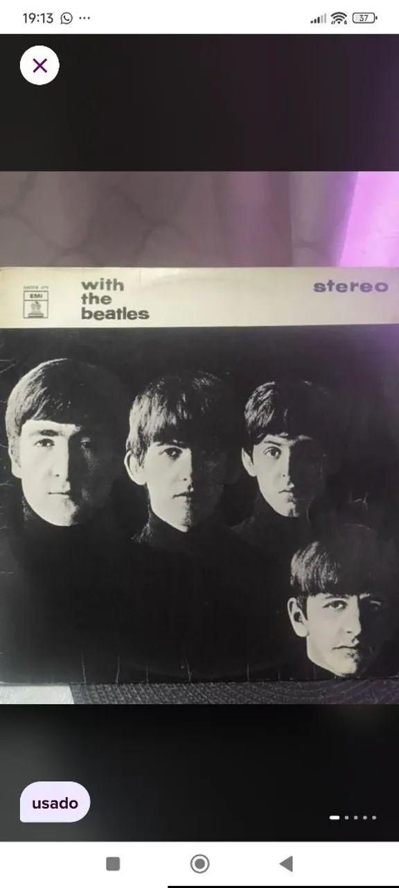 LP vinil With The Beatles stereo 
