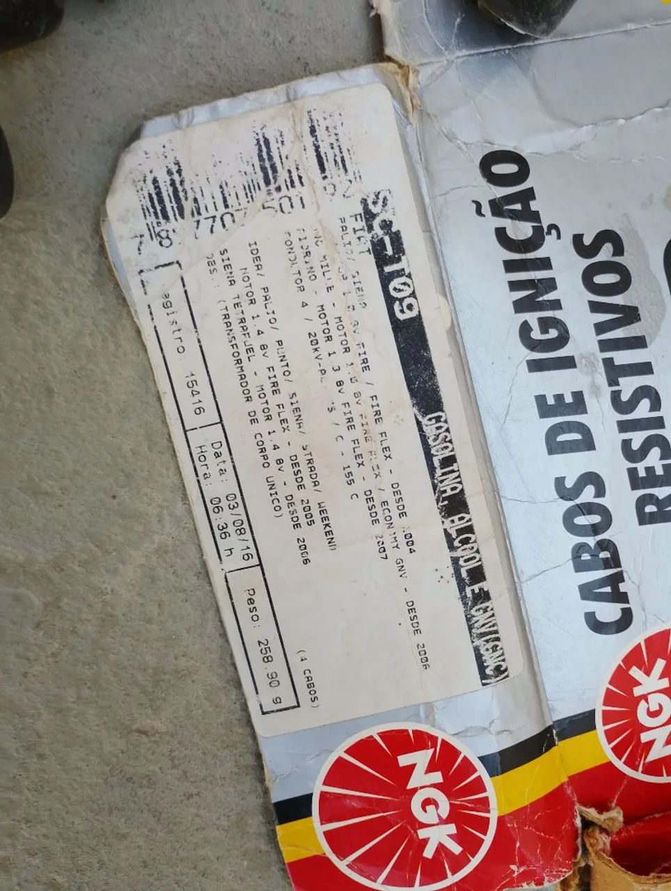 Kit cabos ignição NGK carro  - Foto 2