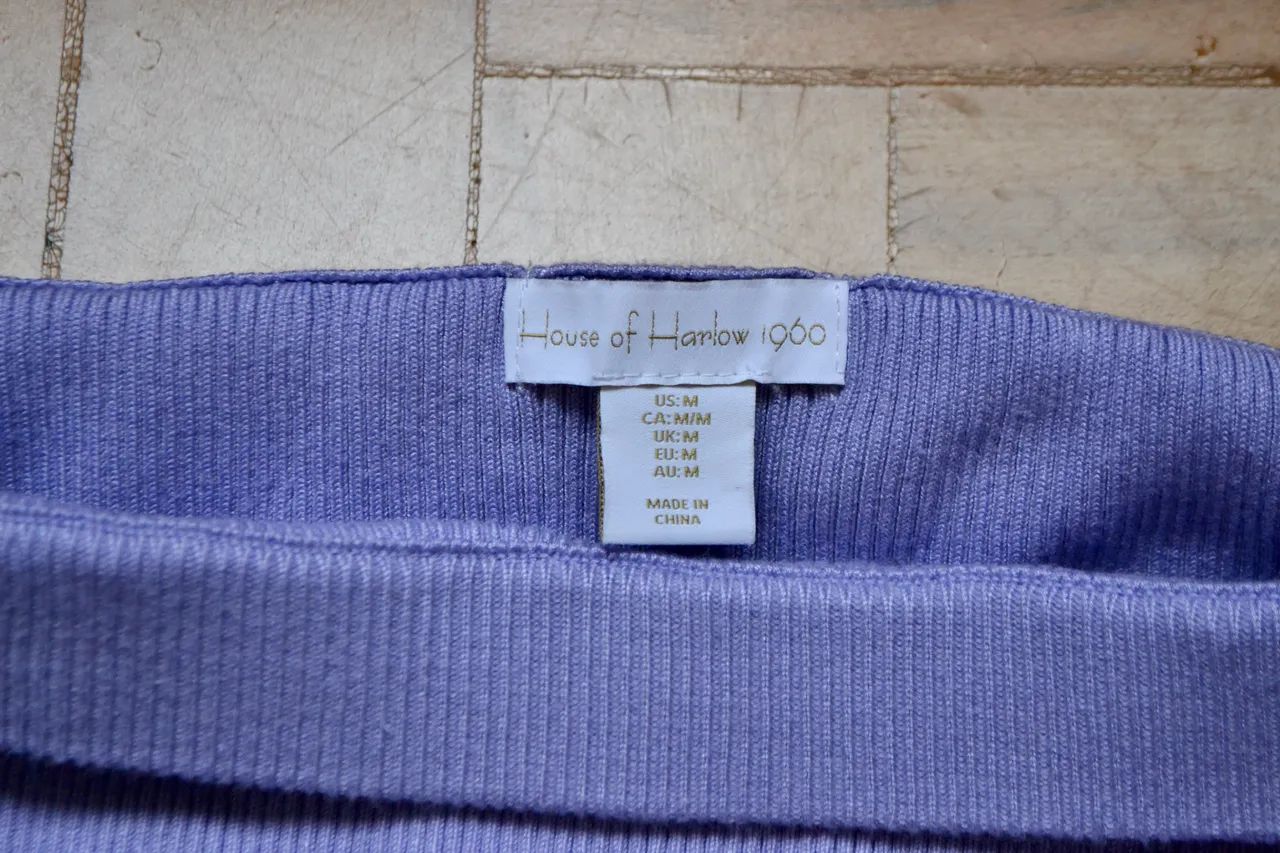 Saia stretch roxa midi elegante - Foto 3