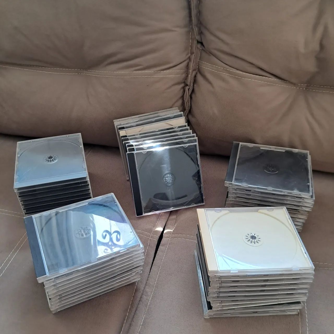 Lote 50 Estojos Capas de Acrílico para CDs