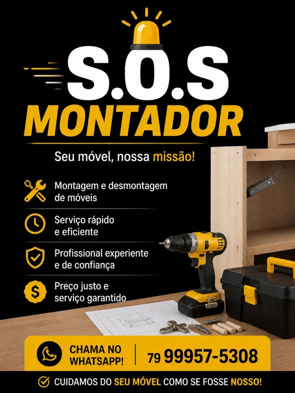 MONTADOR DISPONÍVEL ARACAJU E REGIÃO 
