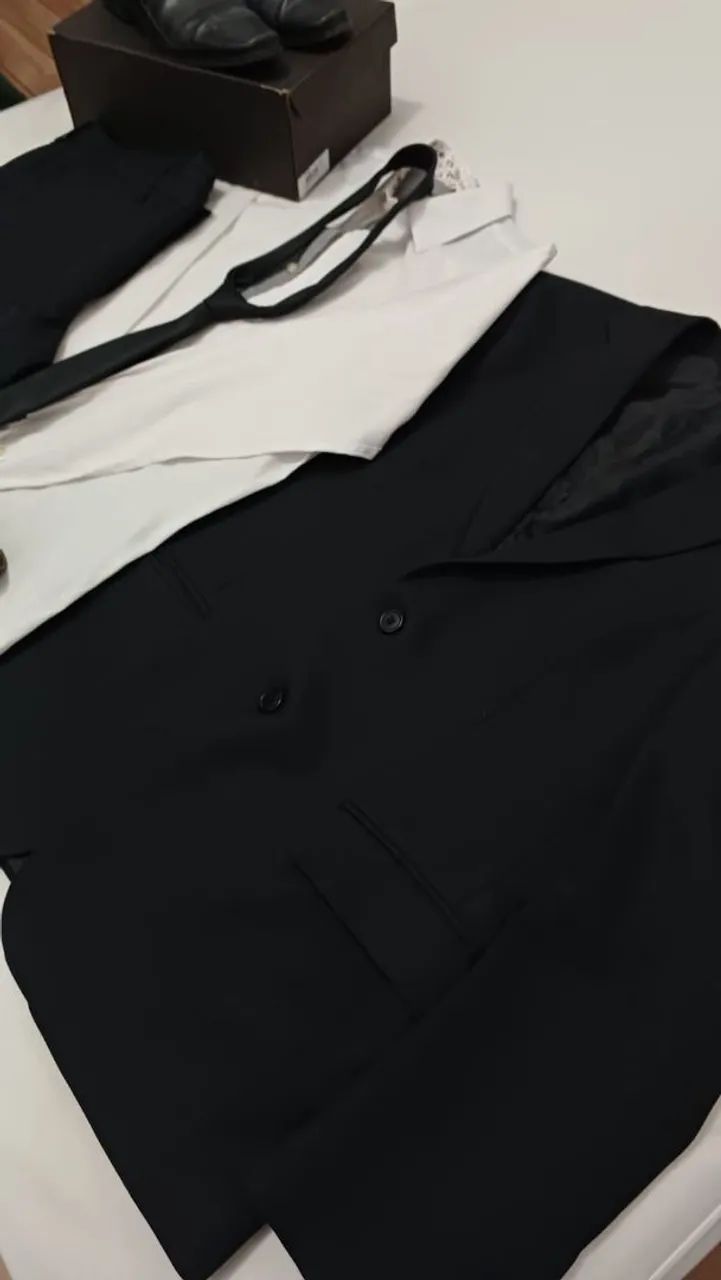 KIT TERNO VITRUVIANO SLIM + CAMISA + SAPATO + CINTO + GRAVATA - Foto 5