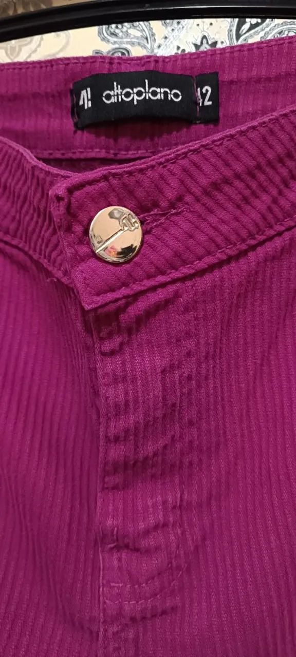 Calça rosa marca Alto Plano veste 42