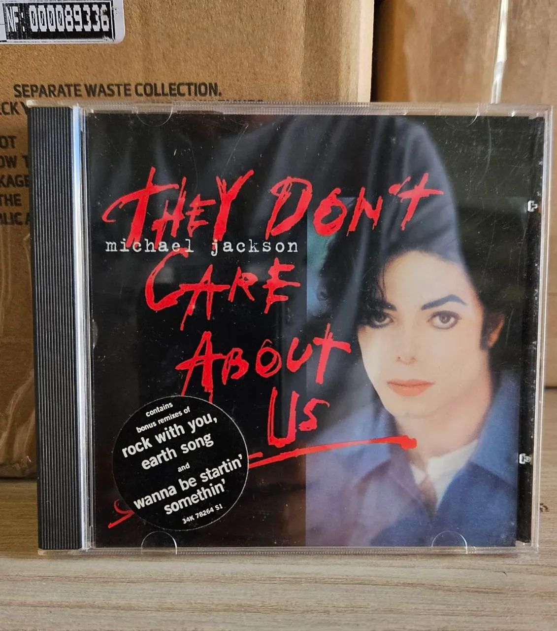 CD Single Michael Jackson - They Don't Care About Us Importado