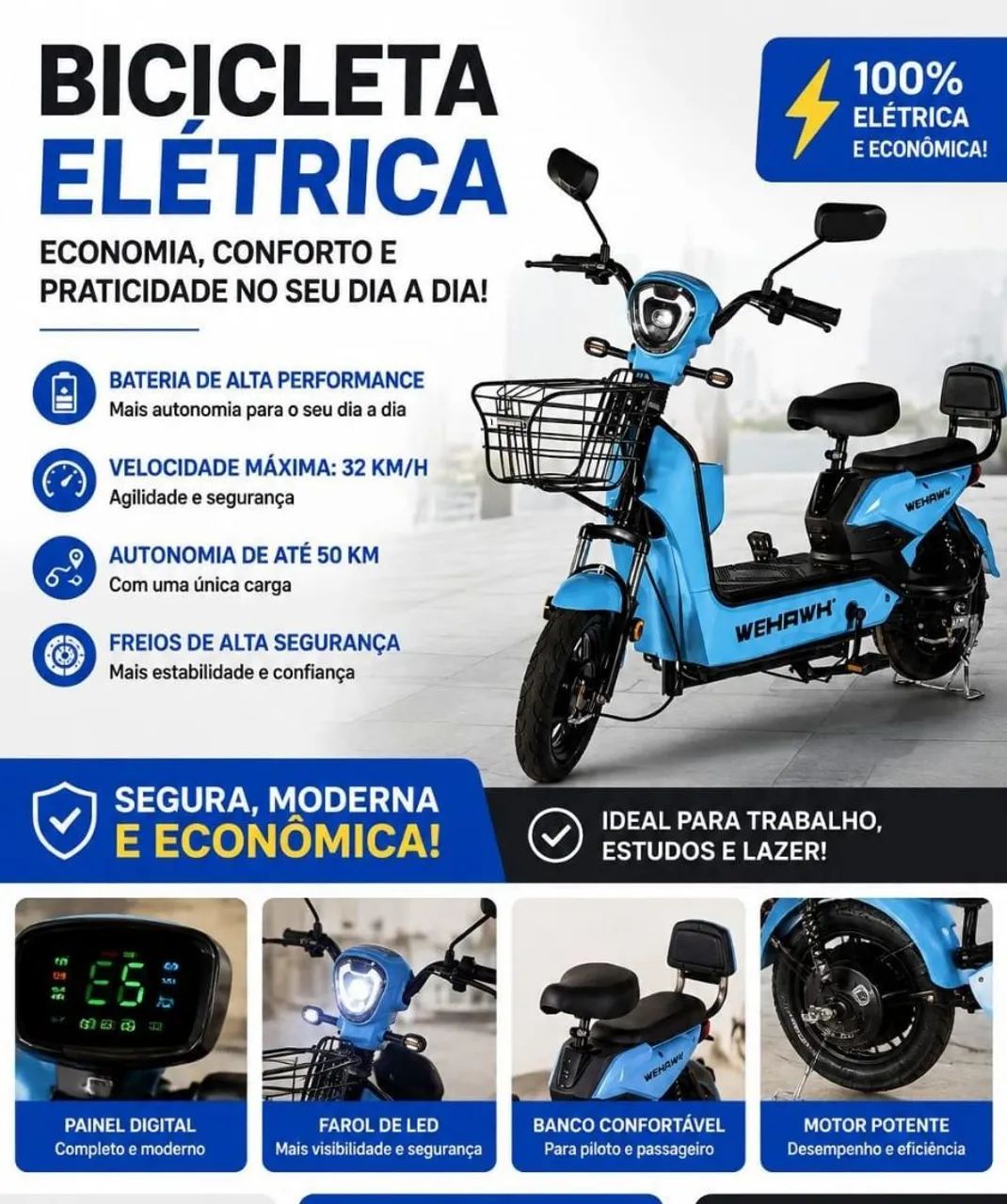 Bicicleta elétrica 