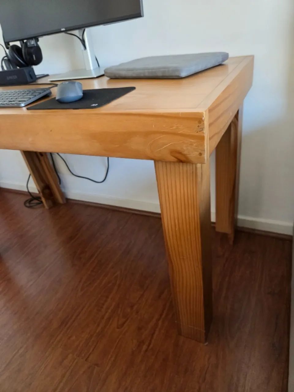 Mesa de trabalho em madeira maciça - Foto 3