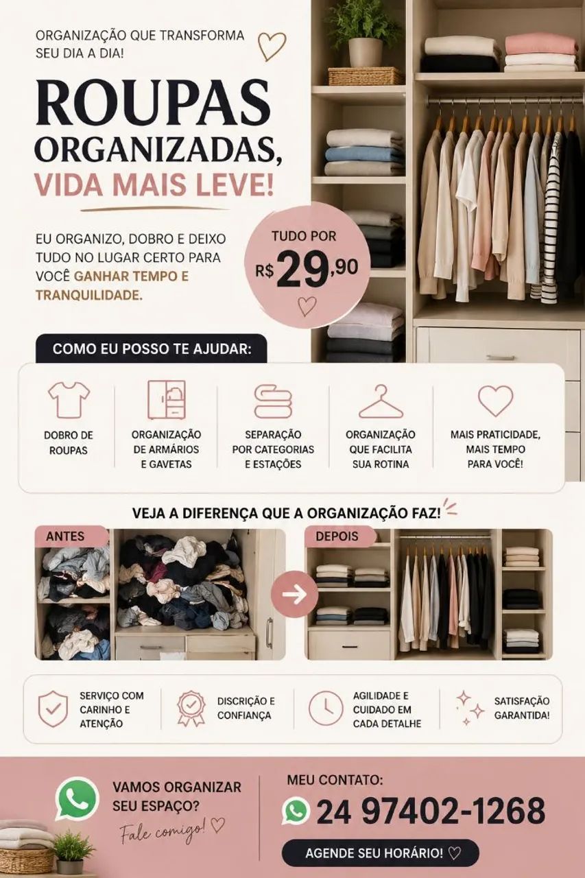Organizo seu armario