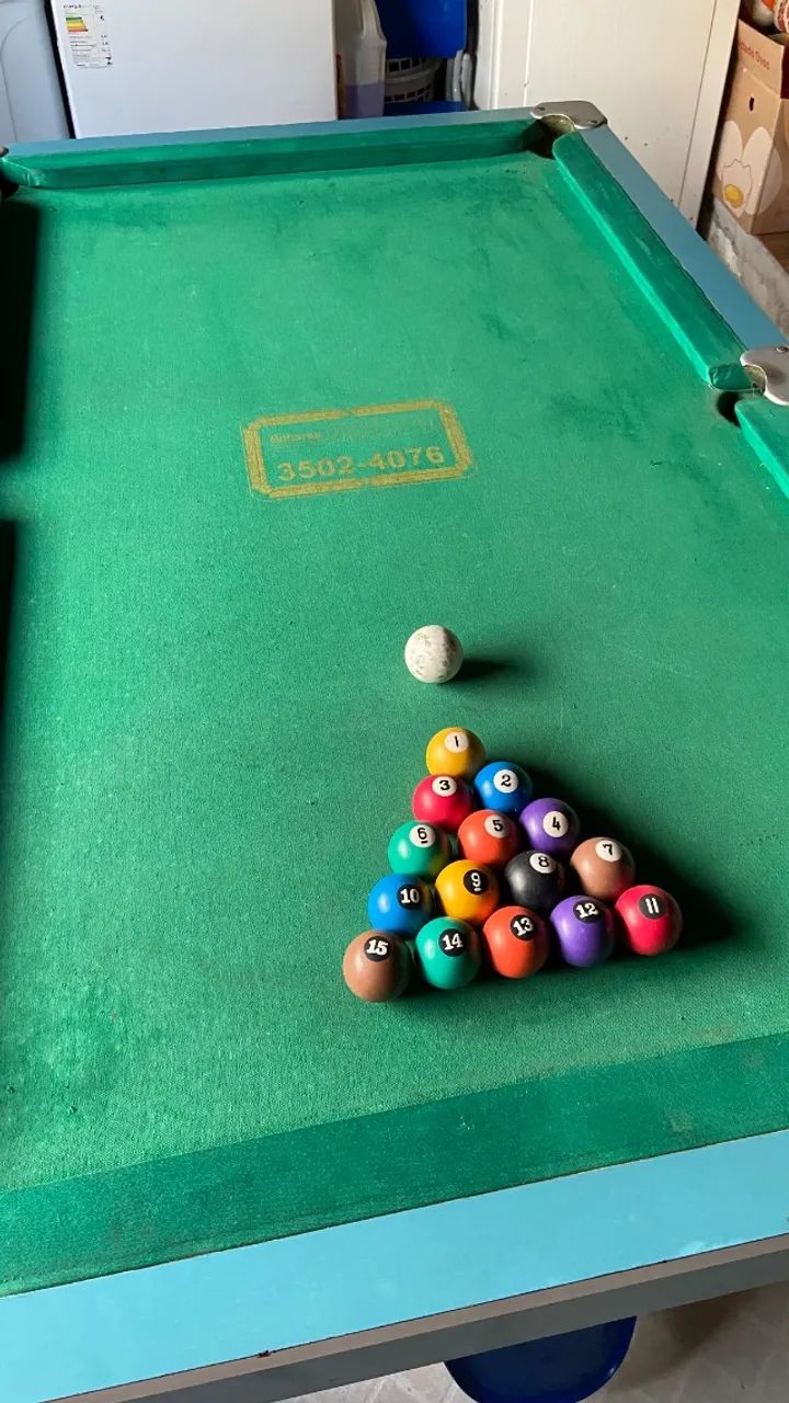 Mesa de bilhar de madeira para residência ( aceito proposta) - Foto 3