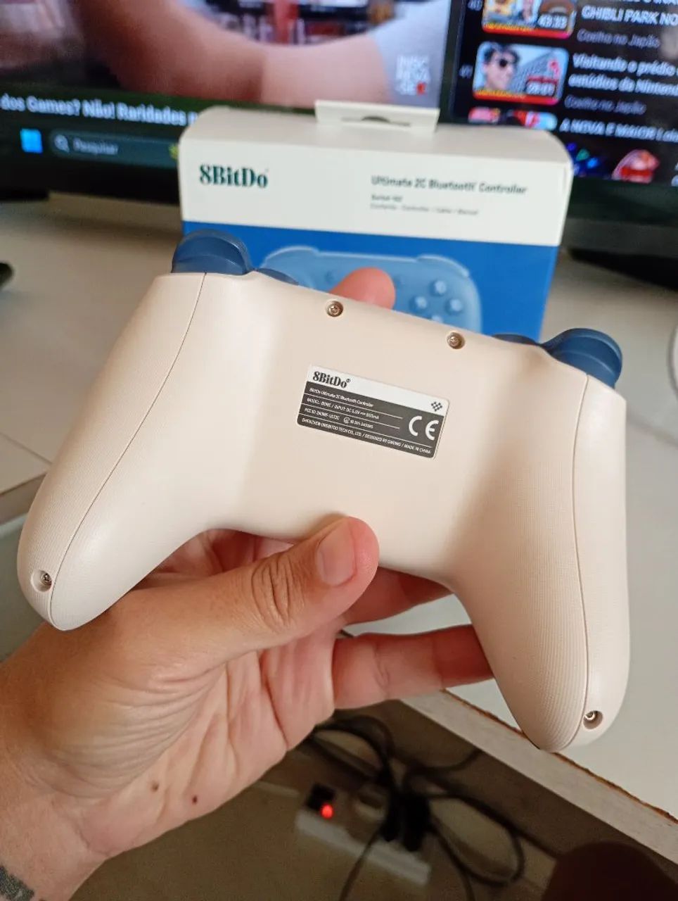 Controle 8bitdo Ultimate 2c Bluetooth P/ PC, Switch 1&2 Azul - Foto 3