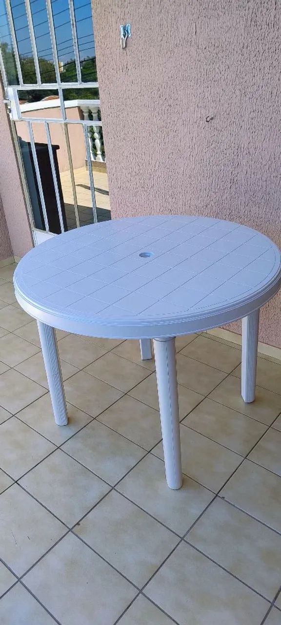 Mesa de plástico redonda 