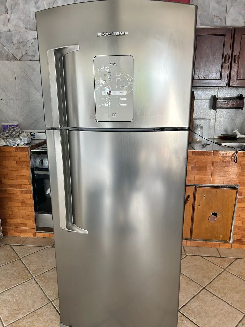 Geladeira Brastemp 406l inox