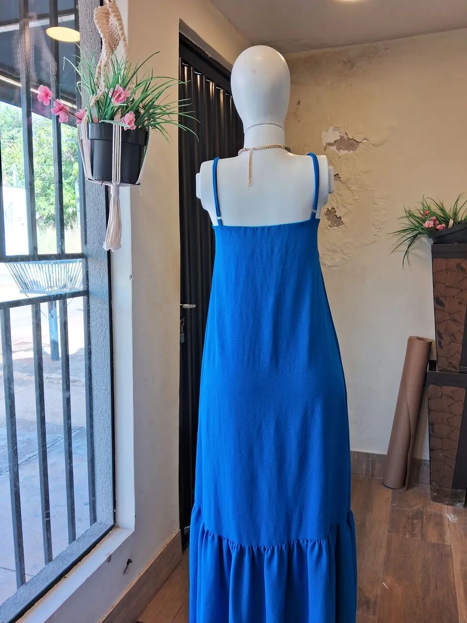 Vestido Longo - Azul - Foto 2