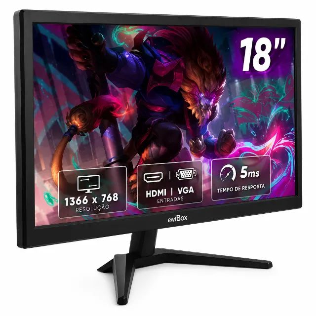 Monitor 18" LED VGA/HDMI DMN200 - Foto 2