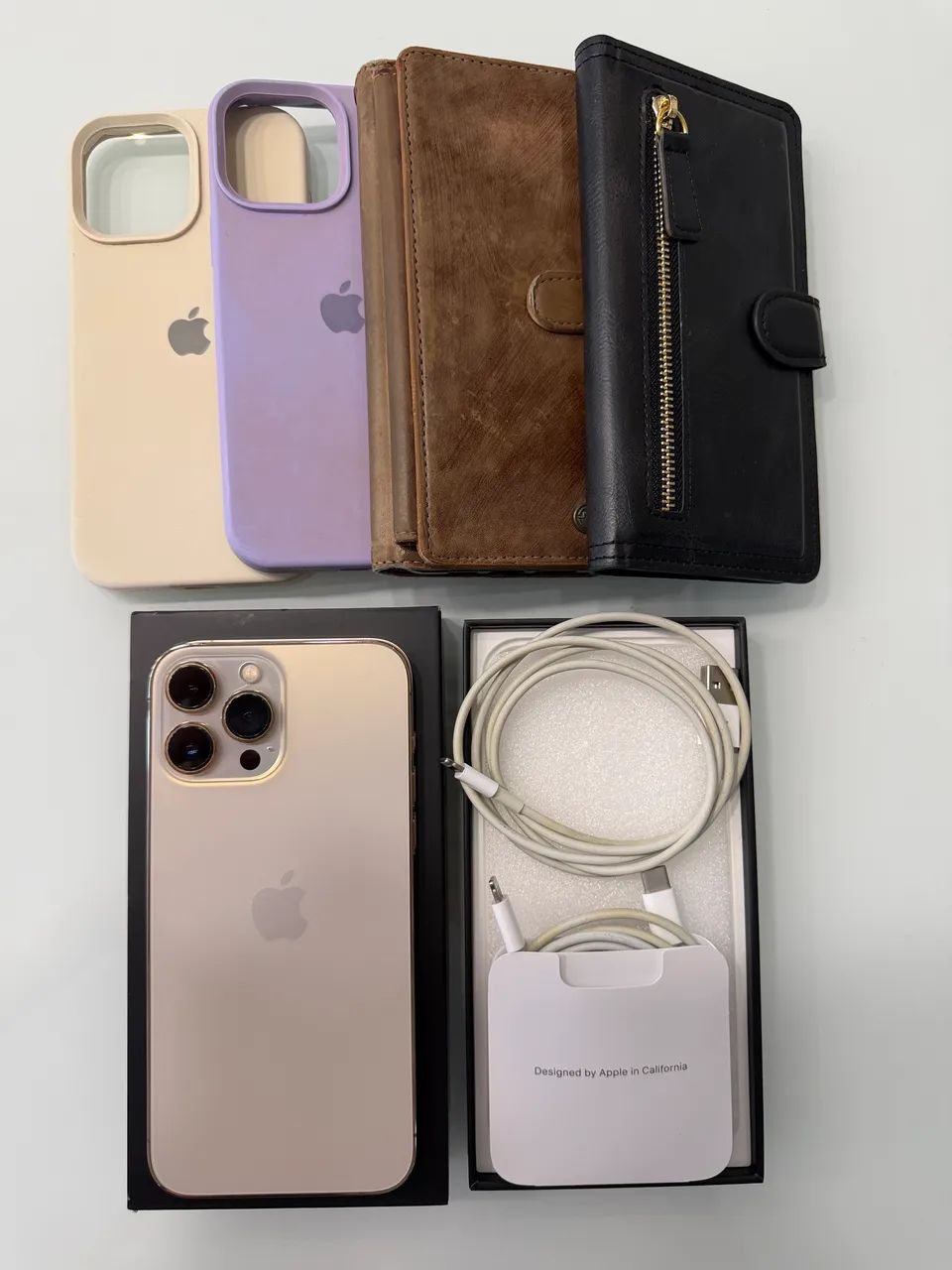 Iphone 13 pro max 1 TB - lateral Dourado