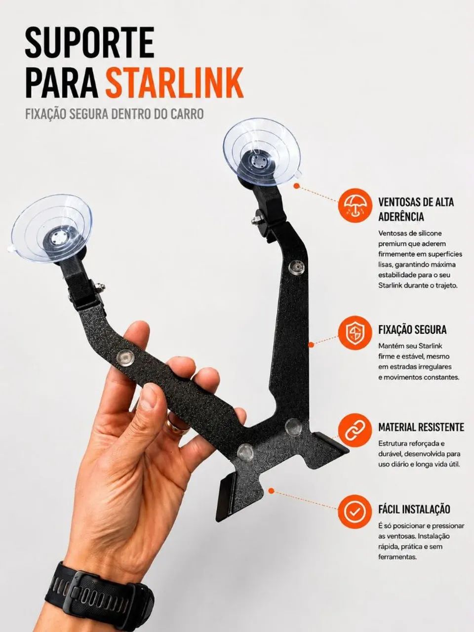 Suporte painel para starlink mini 