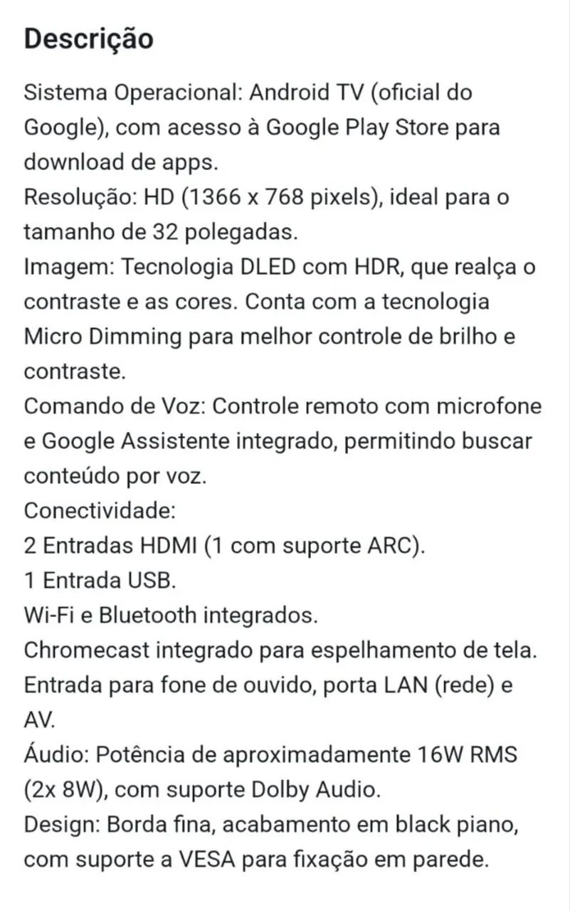 Smartv TCL 32' - Foto 5