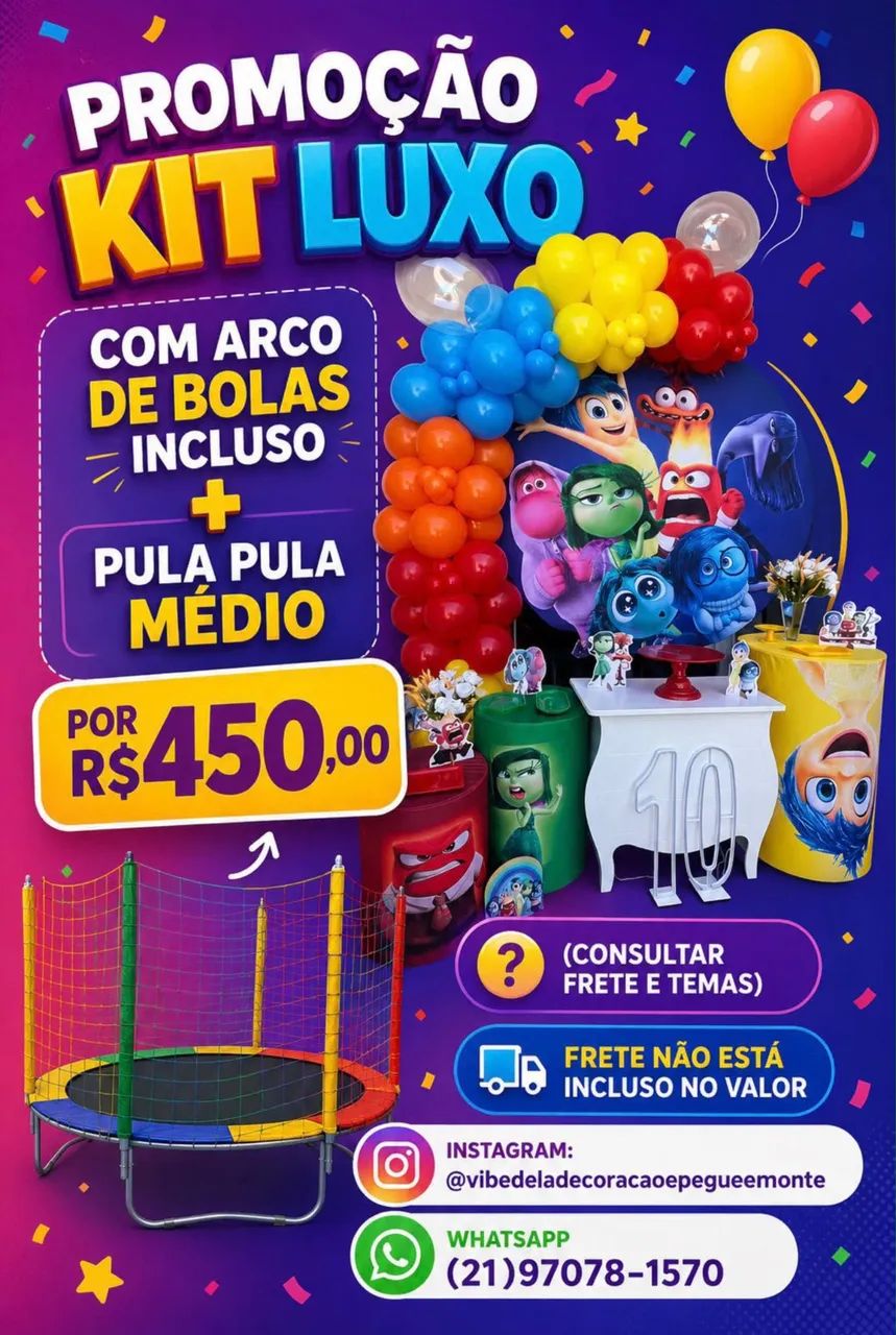 Decoração completa + pula pula 