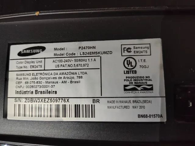  TV Samsung modelo P2470HN funcionando - Foto 2