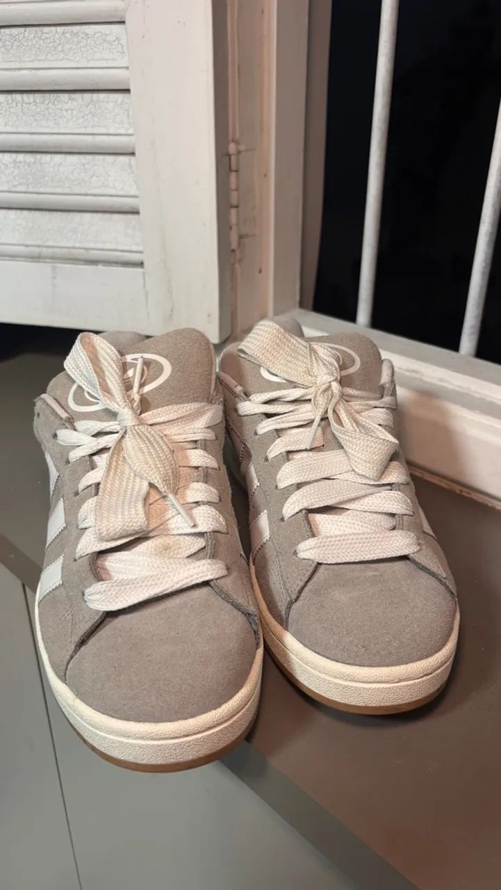 Tênis Campus Adidas Cinza  - Foto 4