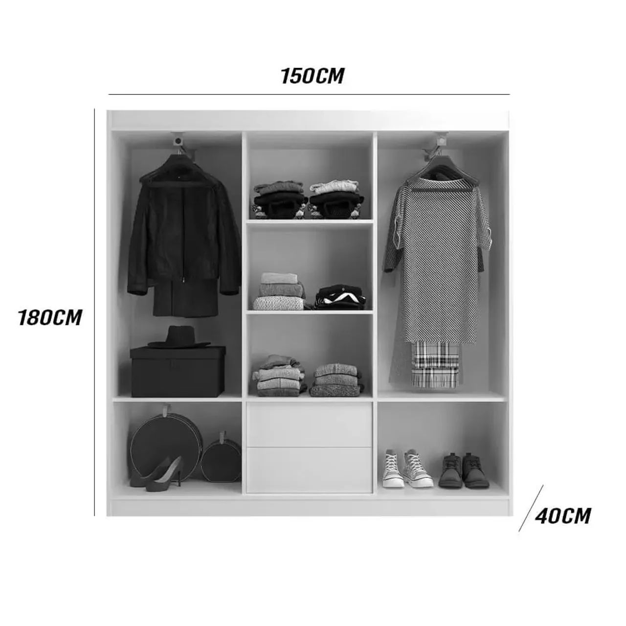 Guarda roupa com espelho  - Foto 4
