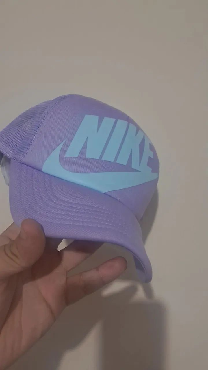 Bone Trucker Nike Lilás  com Azul Claro - Foto 5