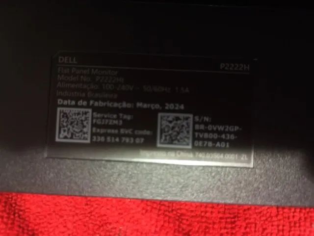 Monitor Dell Full HD P2222H  TELA COM DEFEITO   21,5 polegadas na cor preta. - Foto 4