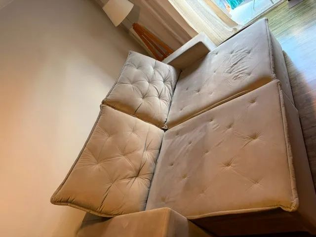 SOFA RETRATIL - Bom estado- HIGIENIZADO - Foto 5