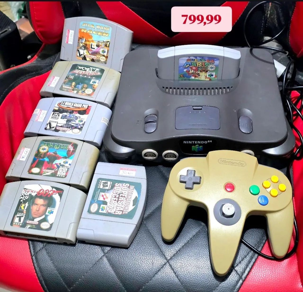 Nintendo 64 com jogos