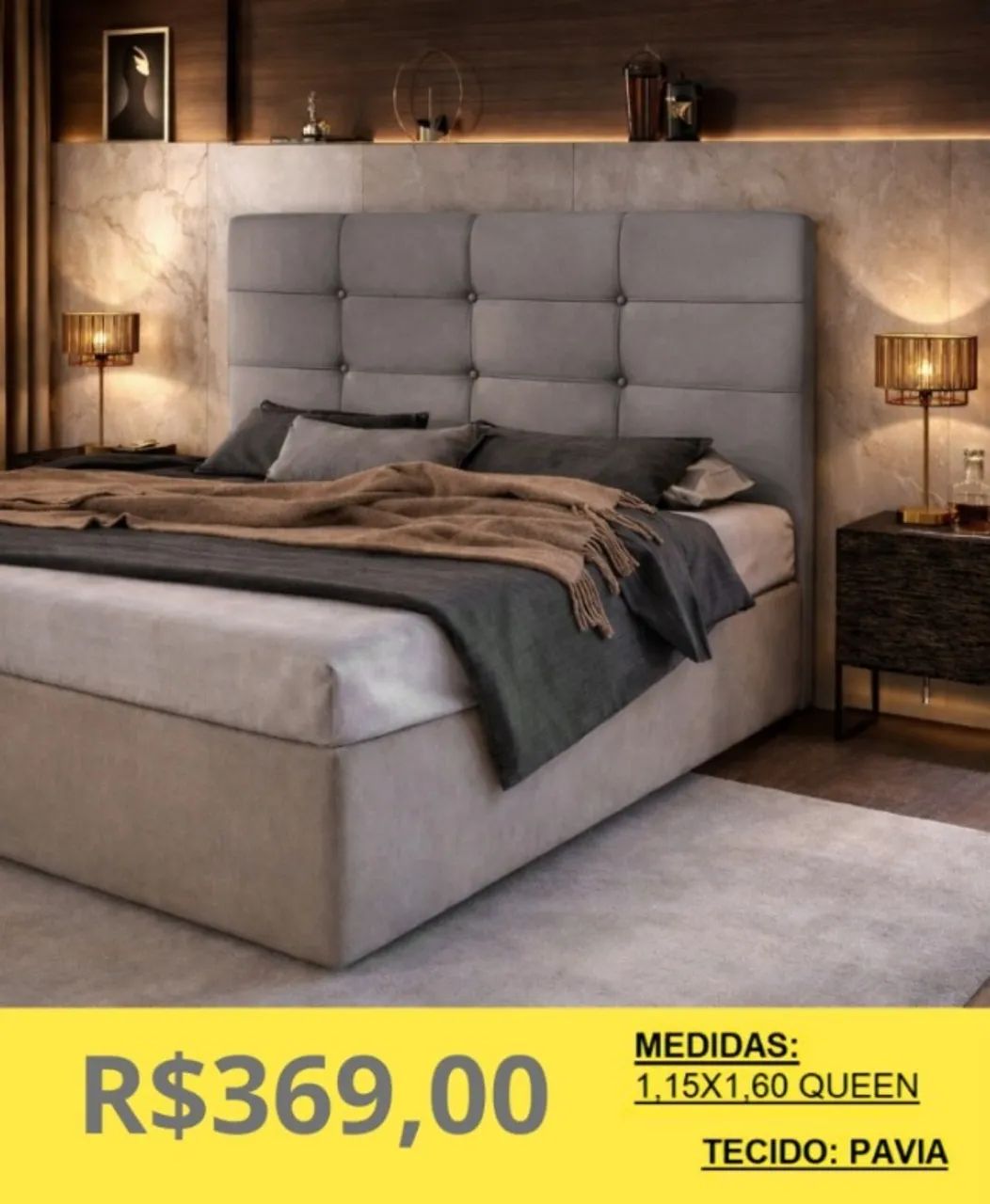 CABECEIRA QUEEN A PRONTA-ENTREGA  - Foto 2
