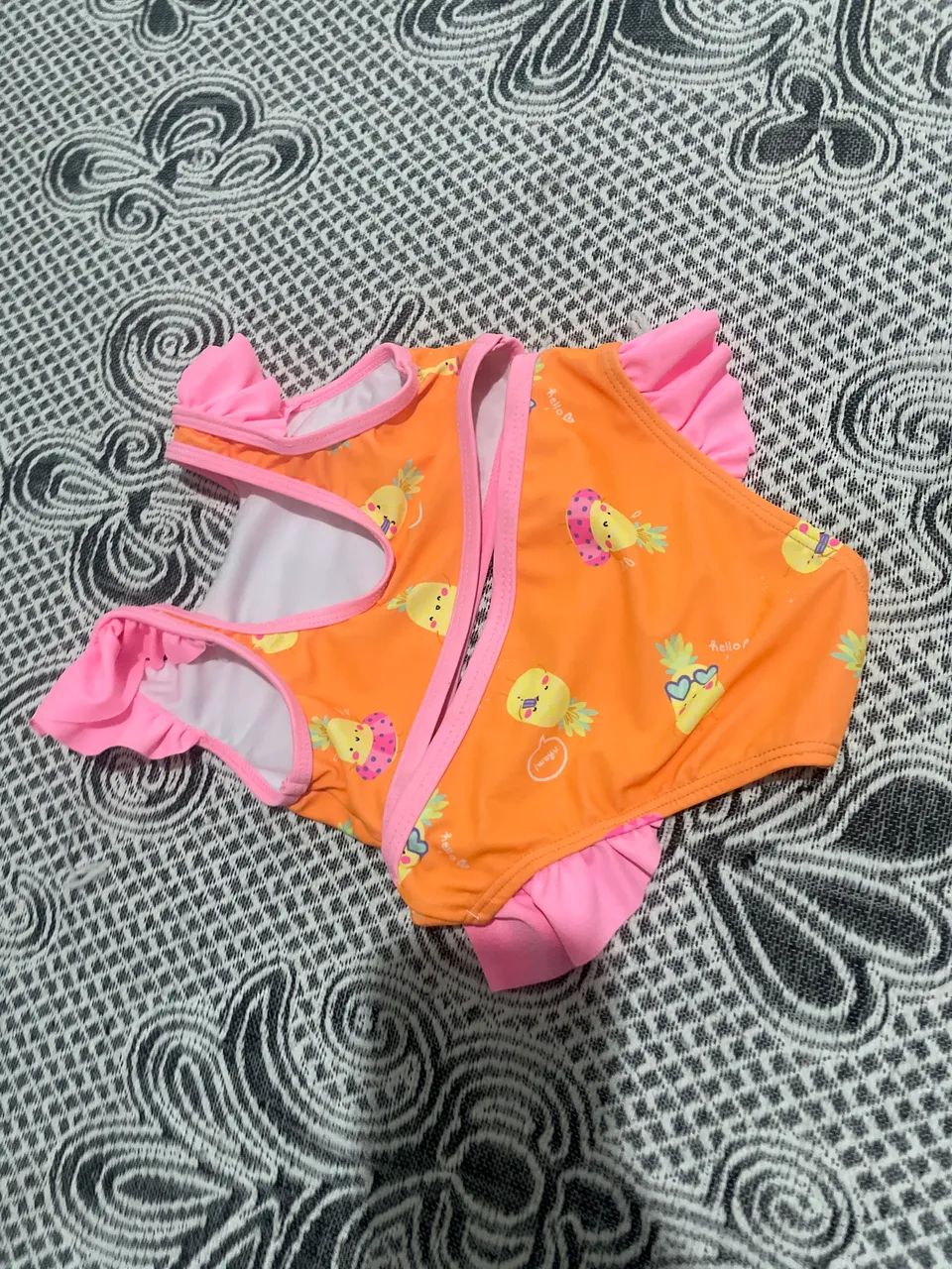 Biquíni laranja infantil menina tamanho 3  - Foto 3