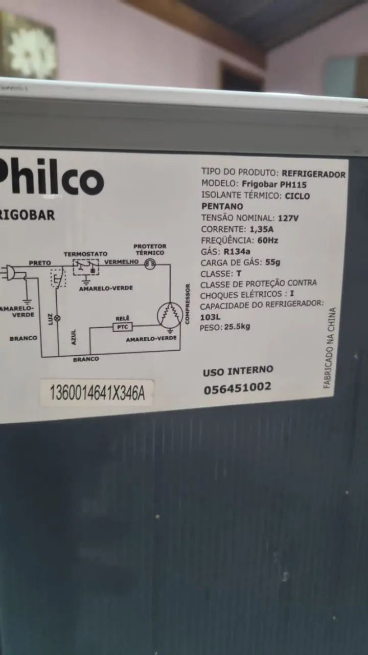  Frigobar Philco PH115 103 Litros Branco 127v  - Foto 4