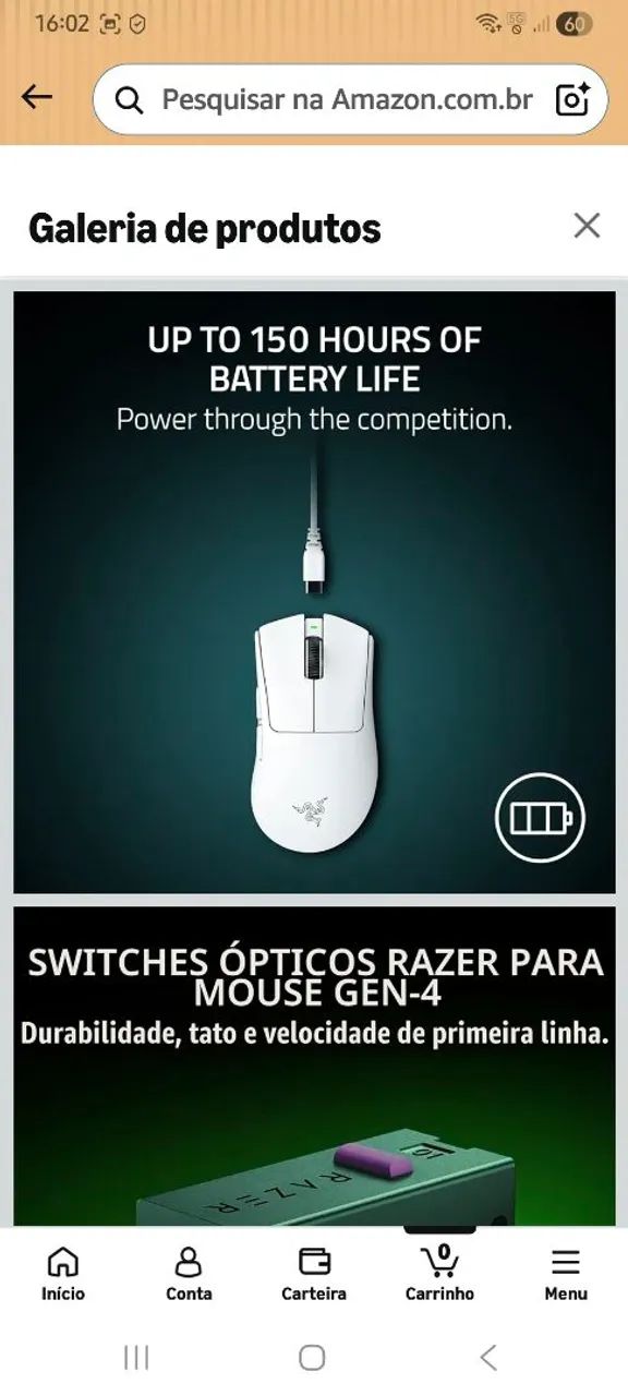 Mouse Razer Deathadder v4 PrO Lacrado