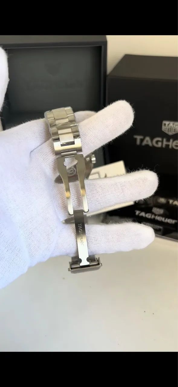 Relogio Tag Heuer Solargraph - Azul - 38mm - Automático - Safira - Prem AAA+ - Foto 5