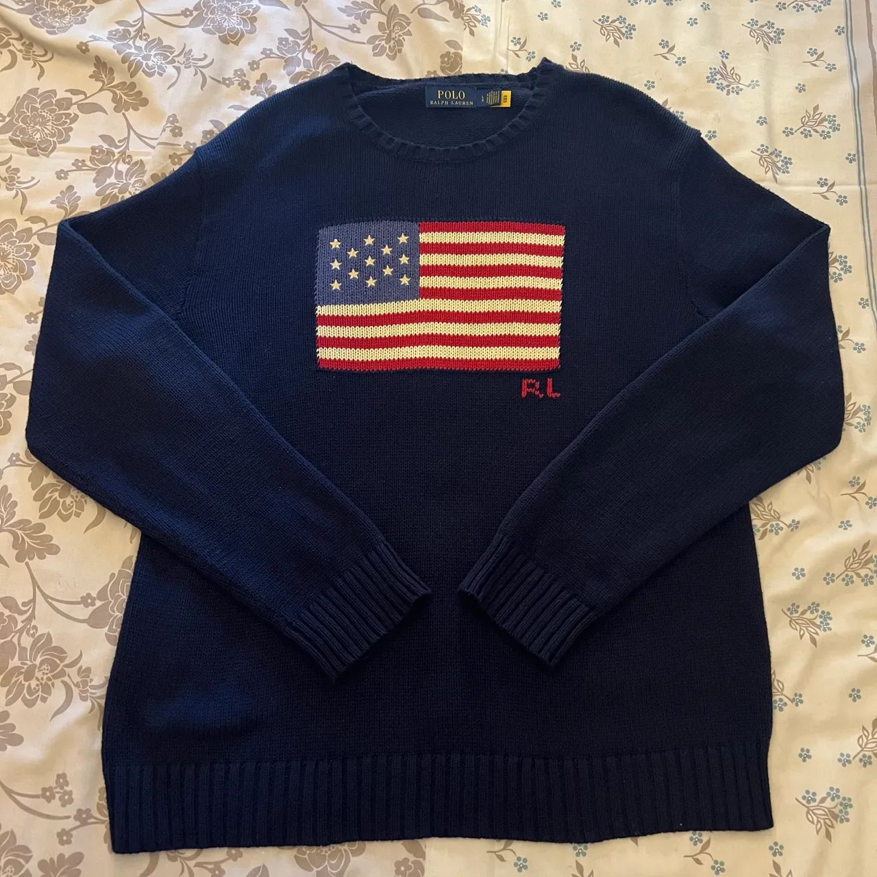 Suéter polo Ralph Lauren iconic flag 